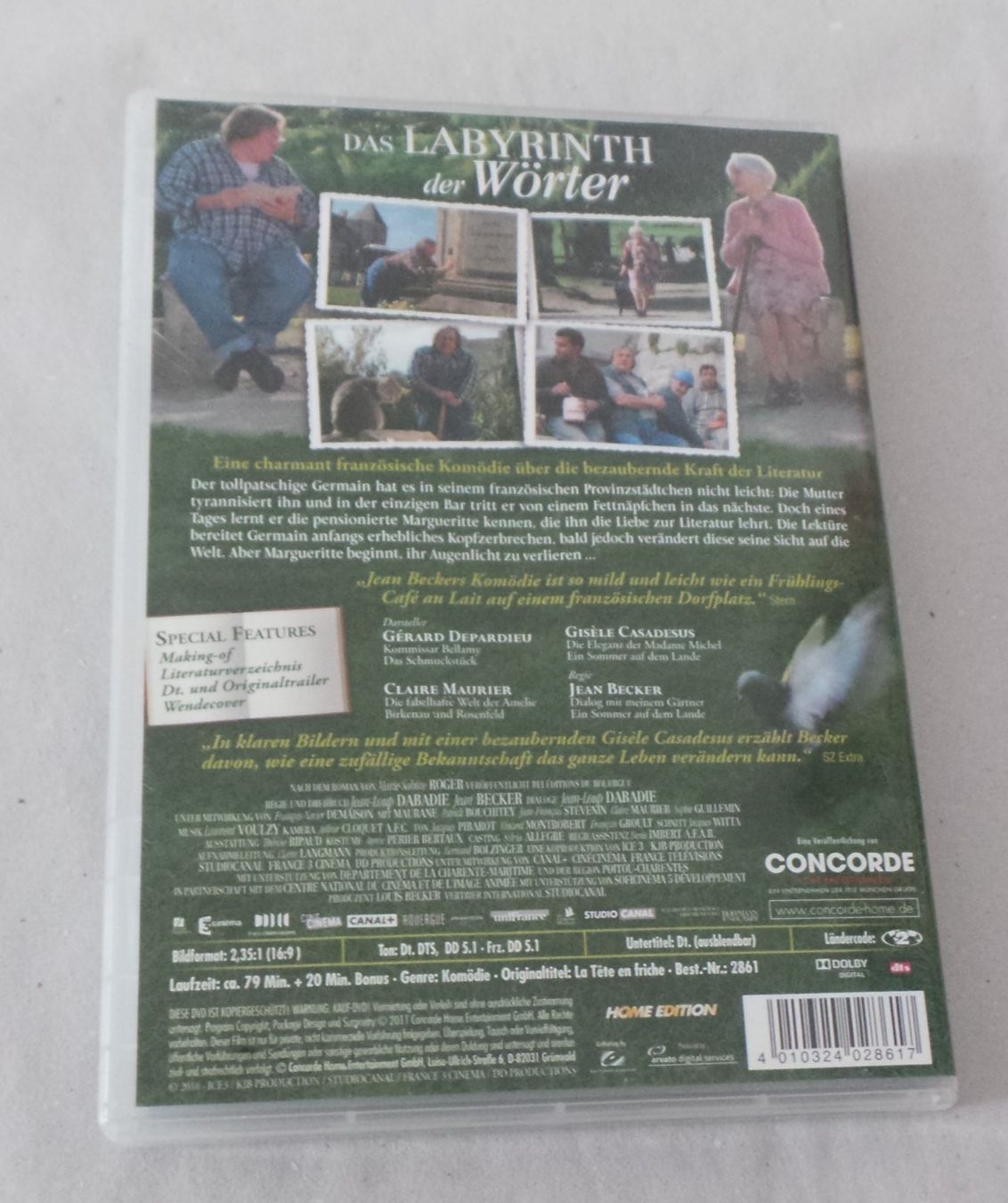 Tutti i DVDs: DVD "Das Labyrinth der Wörter" mit Gérard Depardieu – Usato da Flamatt venduto da Tattoo18 1