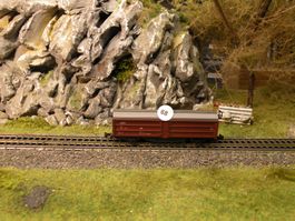 Modelleisenbahn Güterwagen DB braun gebraucht (68)