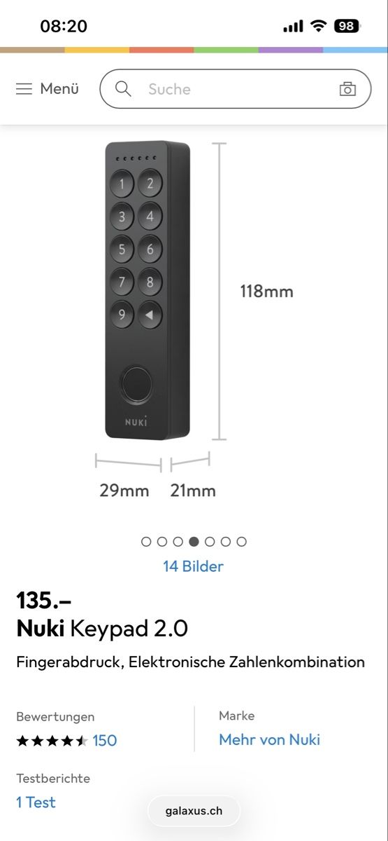 Nuki Schlösser: Nuki Keypad 2 – Gebraucht aus Kerzers von ede_lstahl 3