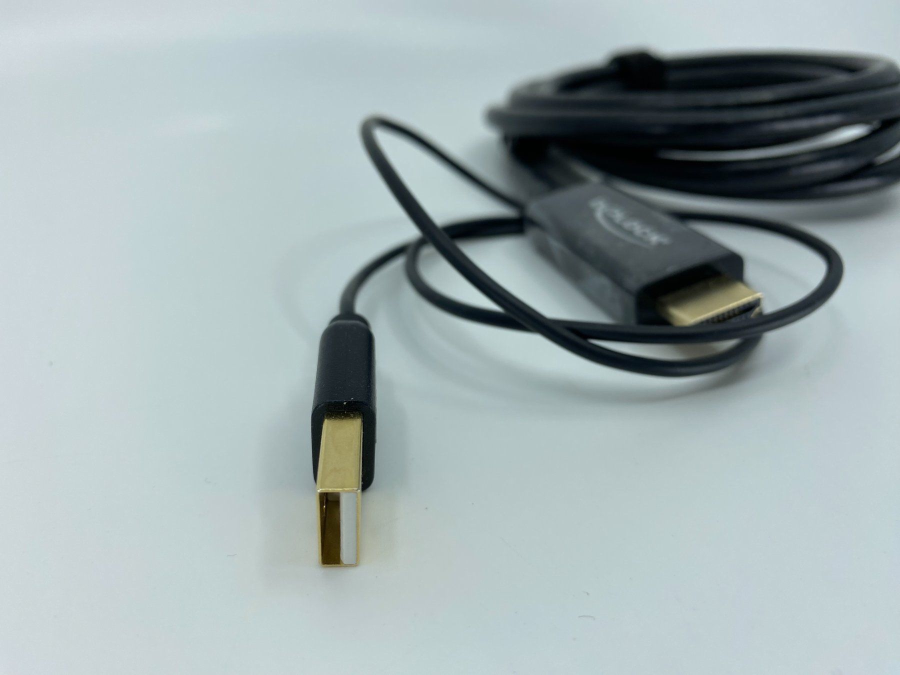 Kabel: Delock Videokabel, HDMI/USB 2.0 - DisplayPort, 2 m – Neu (gemäss Beschreibung) aus Langwiesen von Restposten-24 2