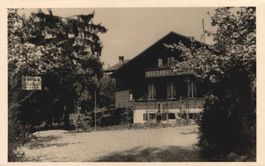 Alte Ansichtskarte Hünibach bei Thun, 1961, Top!