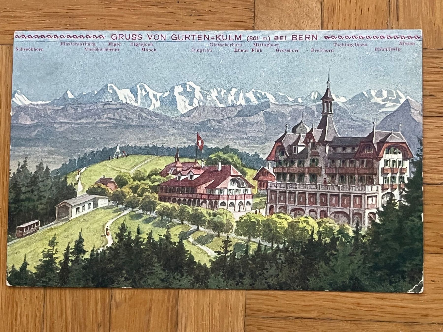 Ansichtskarten: Gurten 1909 – Gebraucht aus Romanshorn von luxcollect
