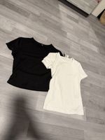 Schlichte T-Shirts, Grösse M, Schwarz und Weiss, Top!