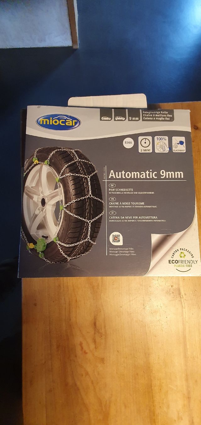 Catene da neve: NEUE unbenutzte Schneeketten Miocar Automatic 9mm – Nuovo e nell'imballaggio originale da Leimiswil venduto da Kallebulli