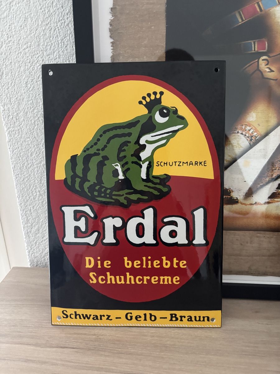 Ecriteaux: Erdal Schuhcreme Email Schild – D'occasion à Illnau par Zelgliservice