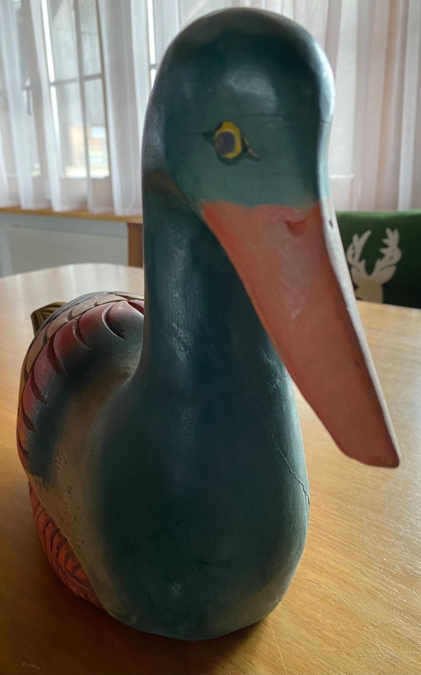 Statuette: Ente Holz, farbig, alt – Usato da Rosshäusern venduto da Reb_87sr 3