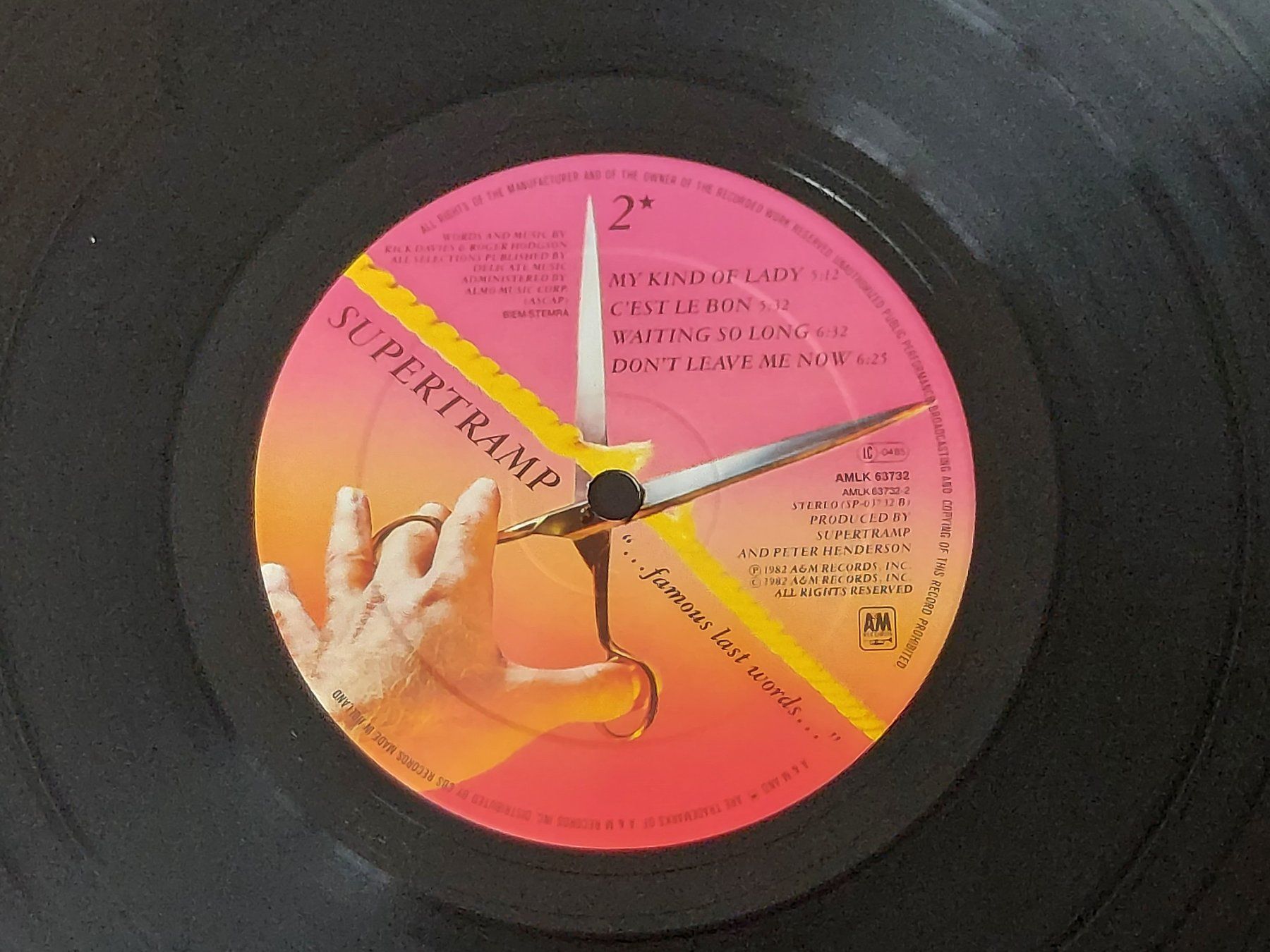 Dischi in vinile: LP - SUPERTRAMP - FAMOUS LAST WORDS – Usato da Steckborn venduto da Quo7 2