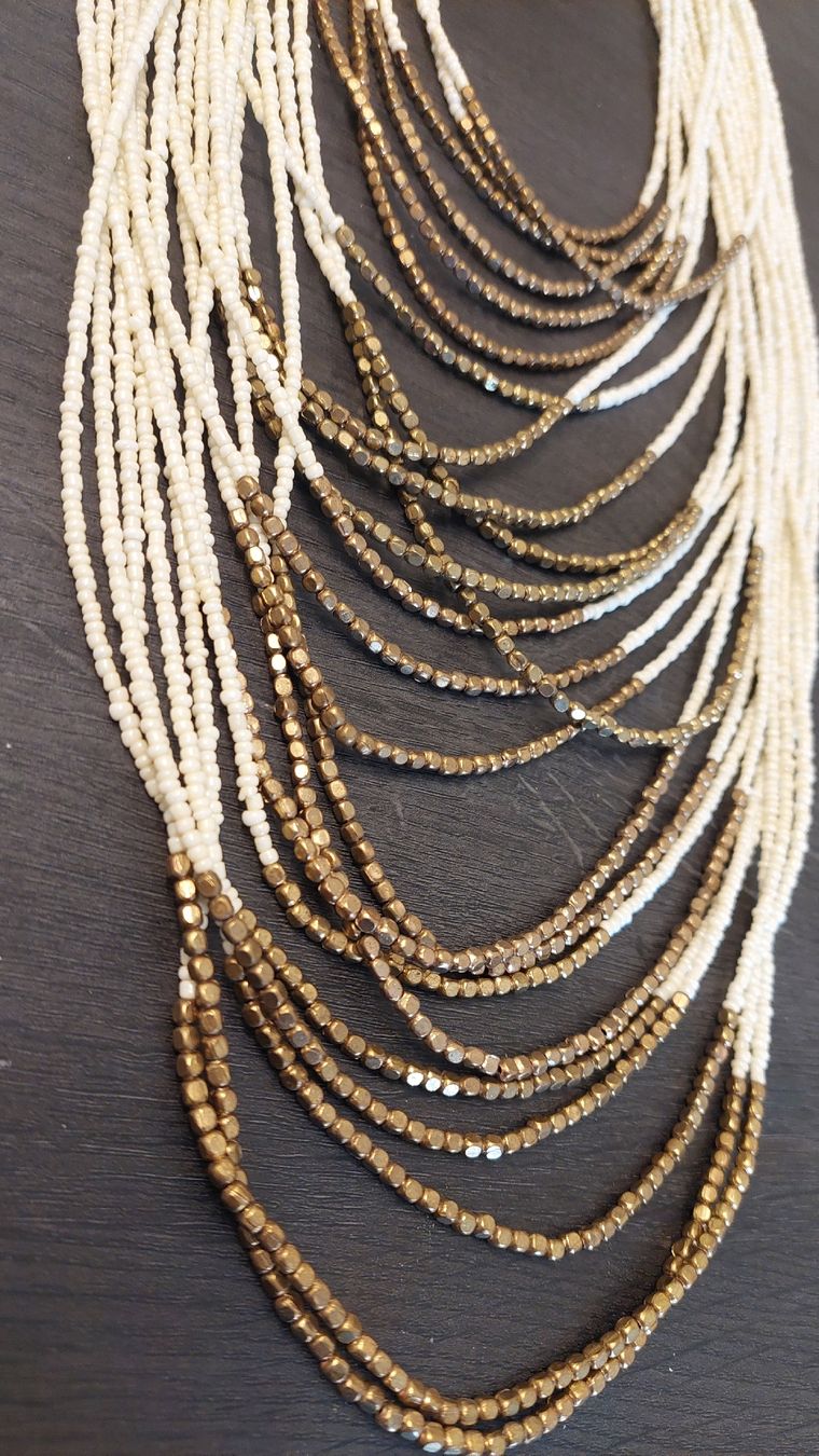 Catenine: 2er Set Halsketten, Boho Style, aus Glasperlen – Usato da Kriens venduto da izzisabel 5