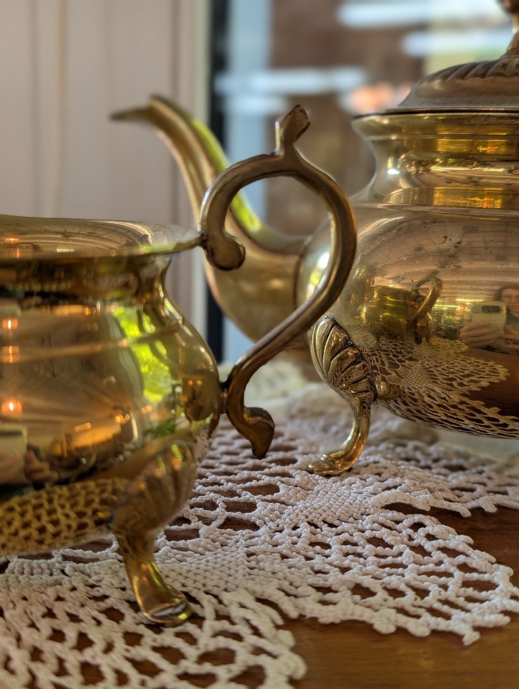 Teiere: Elegantes Messing Kaffee- / Teeset – Usato da Adligenswil venduto da karinma 8