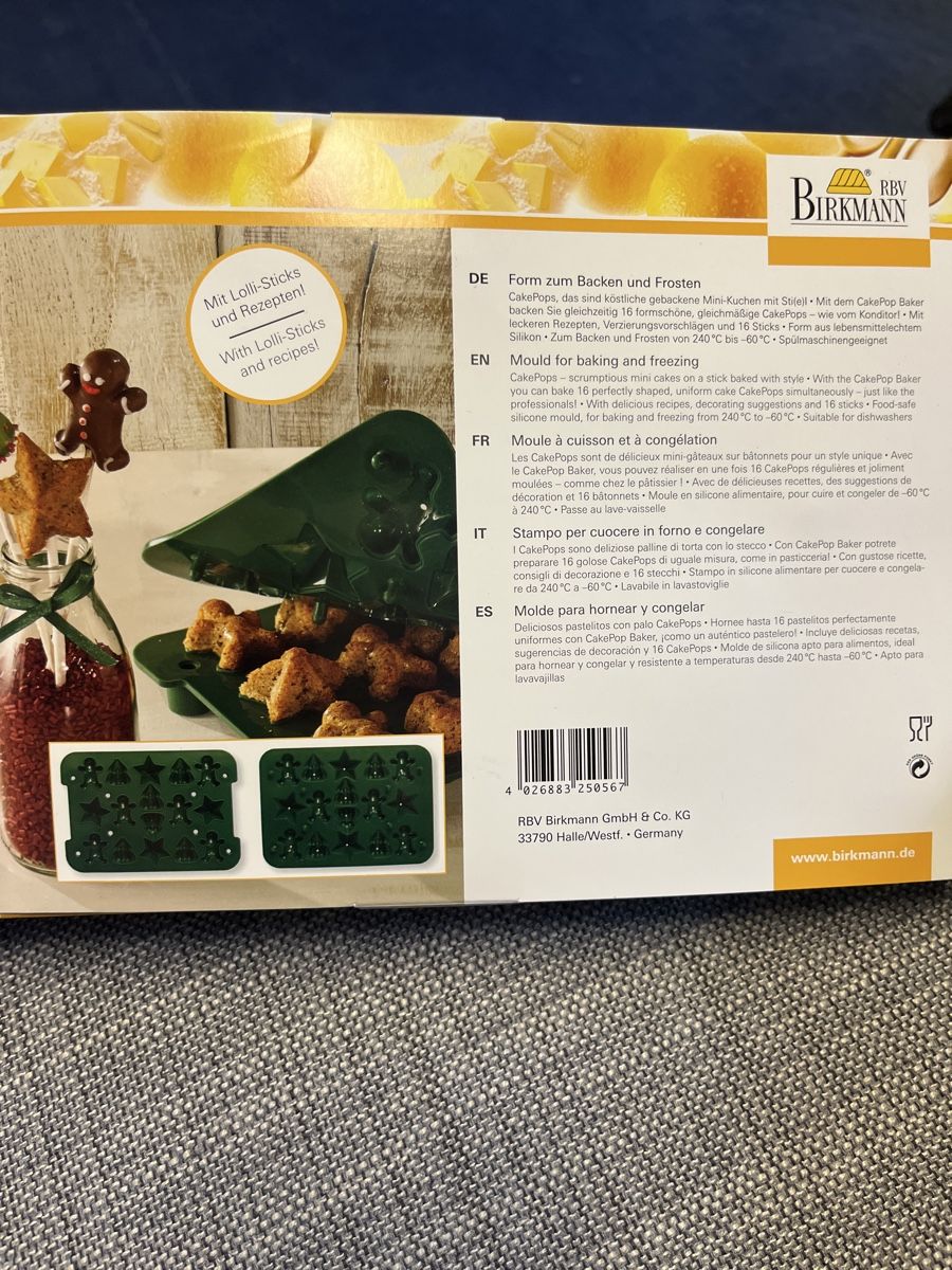 Backformen: Birkmann Cake Pop Maker Weihnachten Backform – Gebraucht aus Bottmingen von Artisane13 4