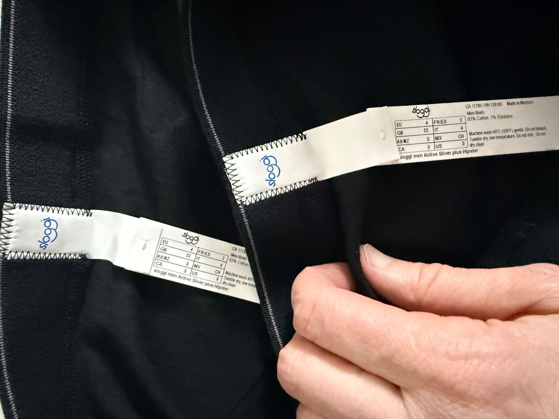 Sloggi Biancheria intima: SLOGGI men, Hipster ACTIVE SILVER plus, Gr.S, 2 Stk. Schwarz – Nuovo e nell'imballaggio originale da Rudolfstetten venduto da gst_g7xl 1