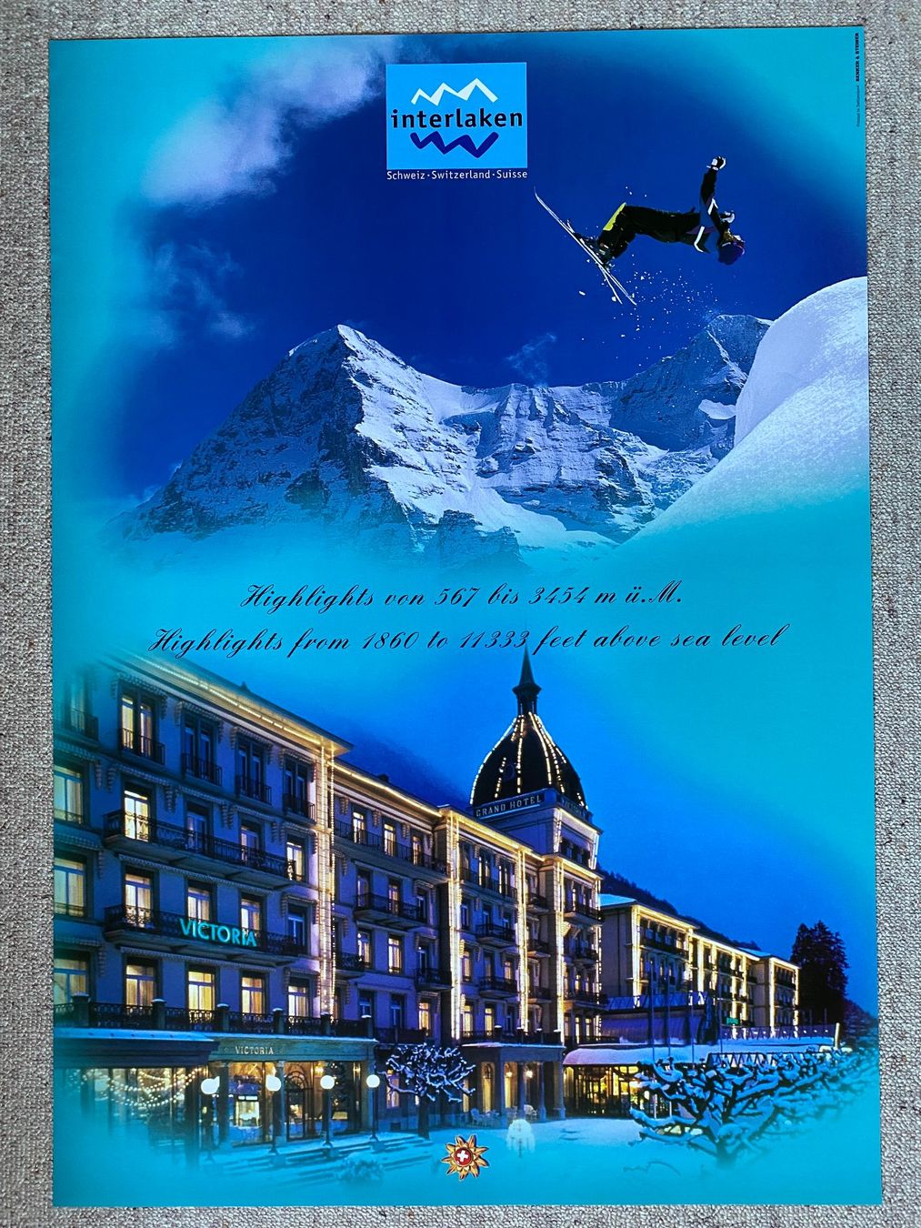 Foto & Immagini: 2 Tourismusplakate INTERLAKEN – Nuovo (secondo la descrizione) da deitingen venduto da popcorn02