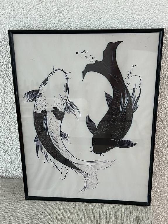 Foto & Immagini: Leinwandbild  Koi-Fischpaar – Usato da Adliswil venduto da nsm_r8qp