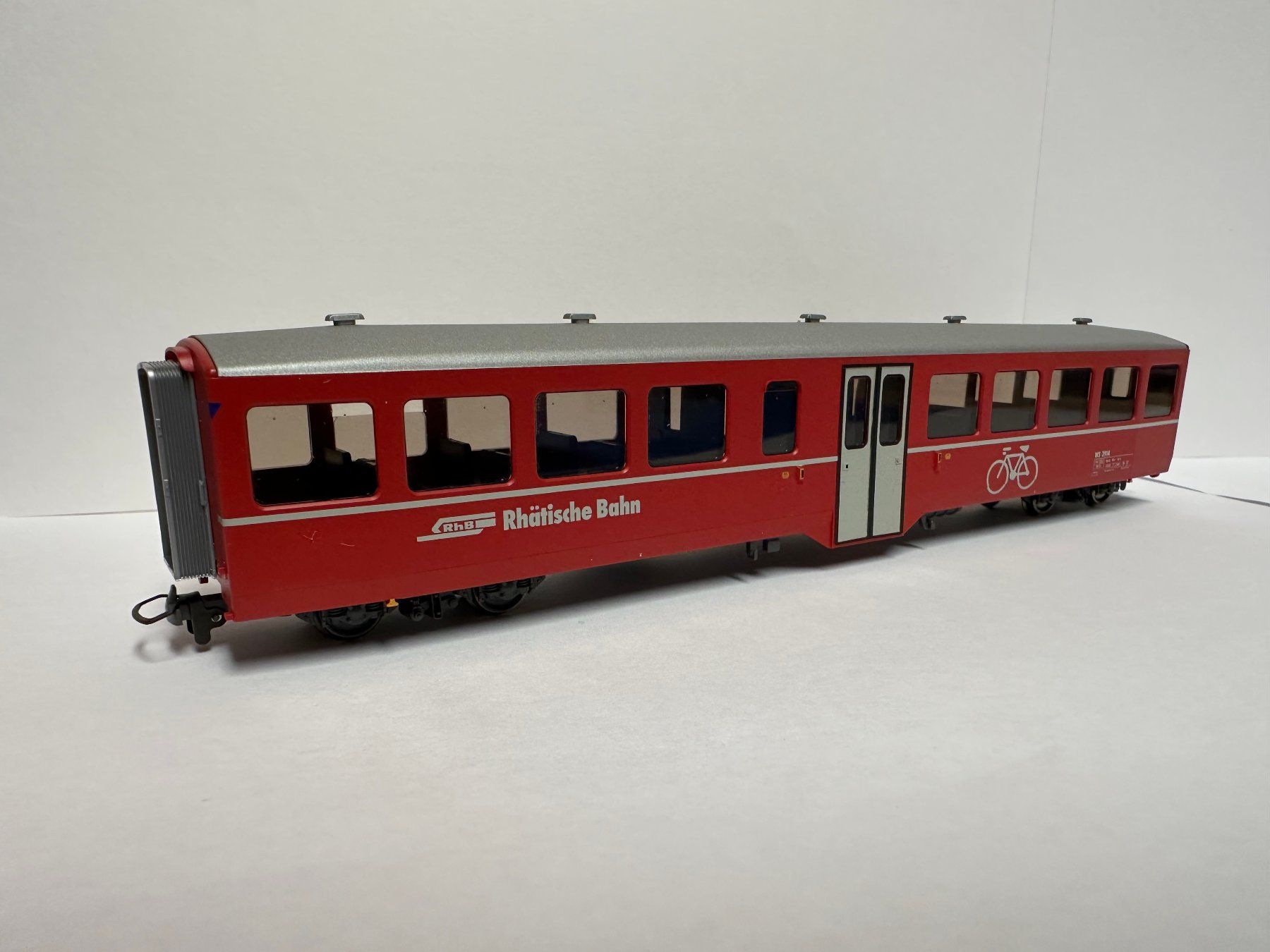 Bemo Modellini di ferrovie: Bemo - RhB WS 3914 - Velowagen – Nuovo e nell'imballaggio originale da Domat/Ems venduto da mmx4001