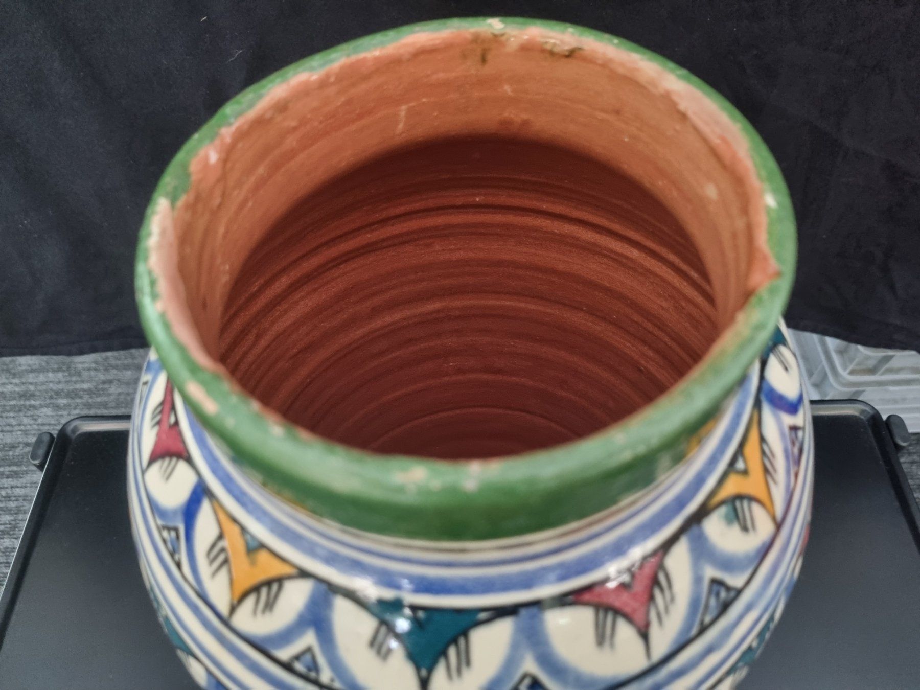 Vasi & Recipienti: Keramik Vase Marokko, Handbemalt 36 cm – Usato da Lenzburg venduto da freedomky 2