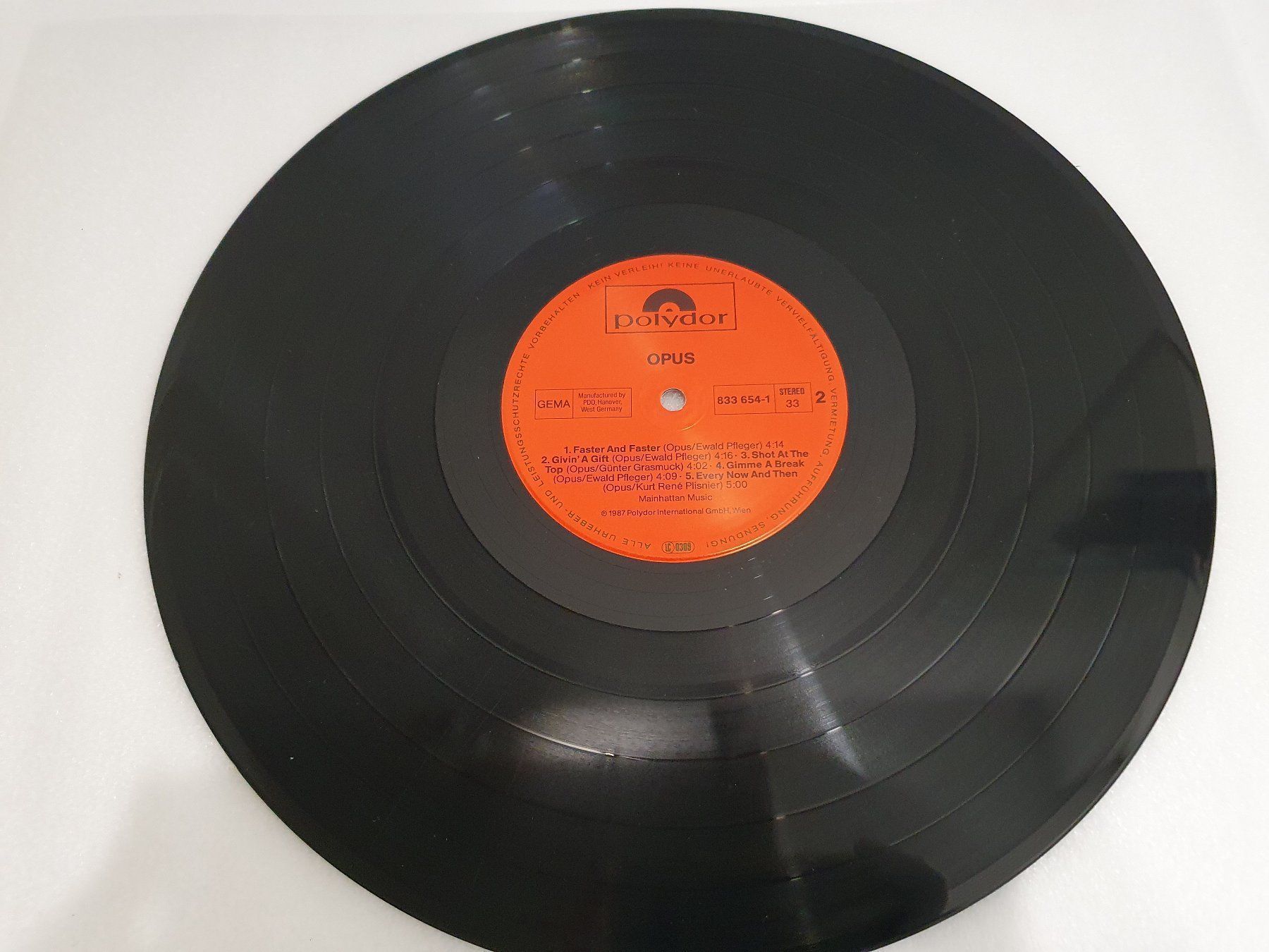 Dischi in vinile: Opus - Opus – Usato da Uster venduto da Vinyl-Leidenschaft 7