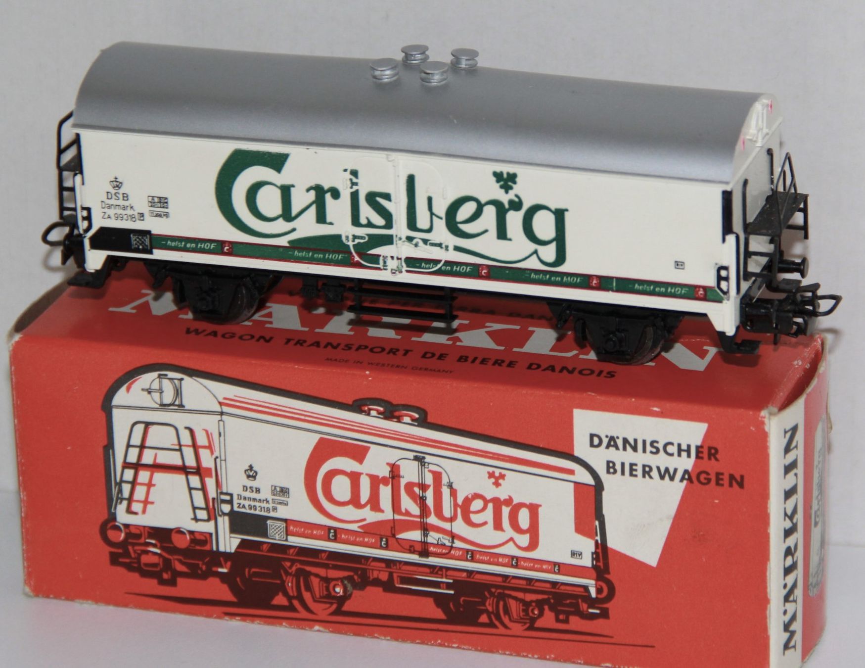 Märklin Modellini di ferrovie: Märklin 4636 - Bierwagen -  DSB Danmark - HO – Usato da Giebenach venduto da eurosportler