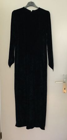 Sublime robe velours noir style gothique ou Lagenlook t. S/M