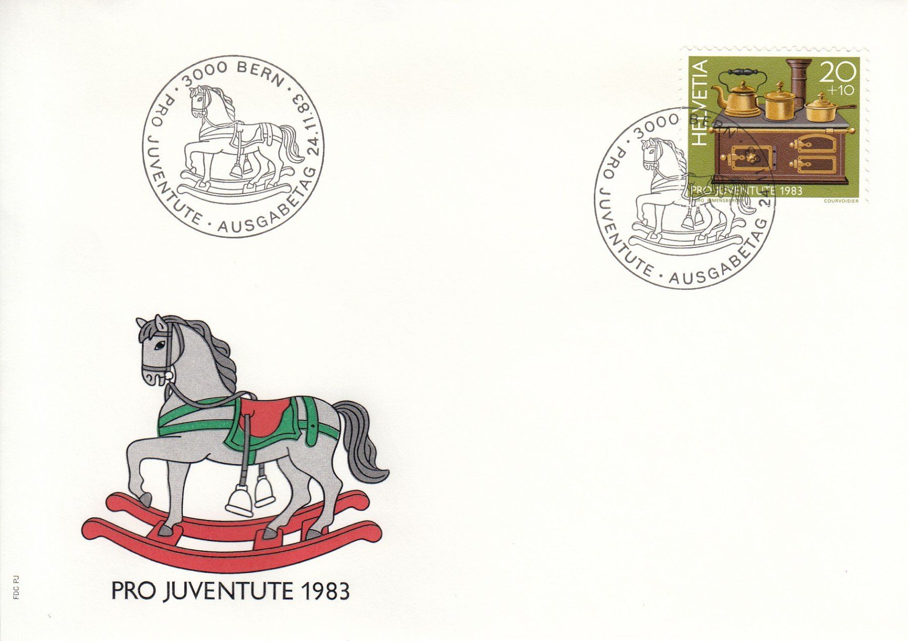 Tutti i francobolli: 1983 Pro Juventute  4 FDC von den Einzelmarken – Usato da Spreitenbach venduto da Mustang_1105