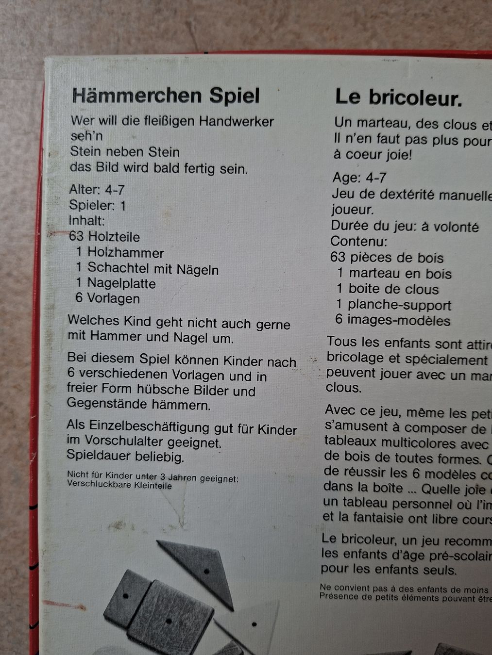 Ravensburger Giochi: Hämmerchen Spiel, Ravensburger, 80er, vintage – Usato da Klingnau venduto da vollmond36 2