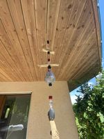 Hängedekoration Treibholz Glasperlen guter Zustand