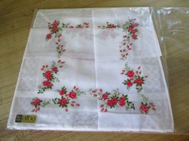 2 x unbenutzte Schweizer Taschentuch ALBA Rosen & Rösli