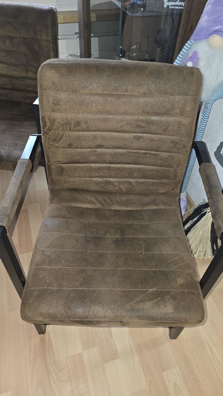 Chaises: 4 Stühle Freischwinger braun – D'occasion à Aadorf par Blutengel1980 1