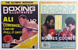 BOXING ILLUSTRATED 2 SET BOXE MOHAMMED ALI HOLMES 1980-82