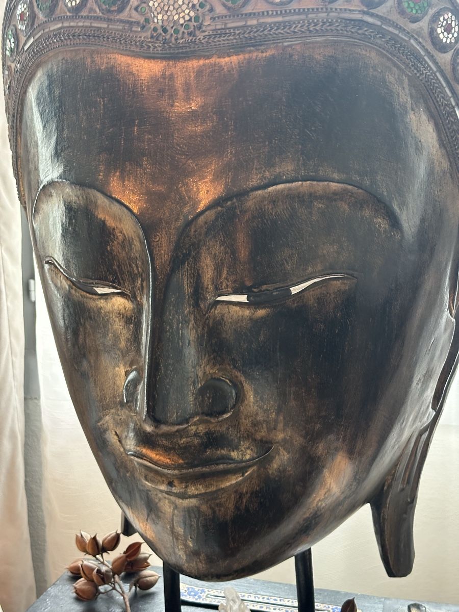 Sculture & Statue: Buddha Kopf Statue – Usato da Thürnen venduto da leinibeini