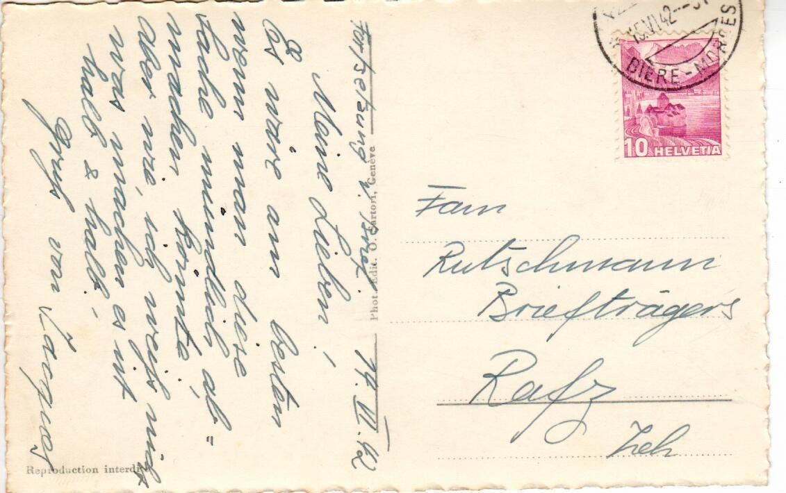 Cartes postales: Morges 1942 – D'occasion à Wolhusen par Curver9 1