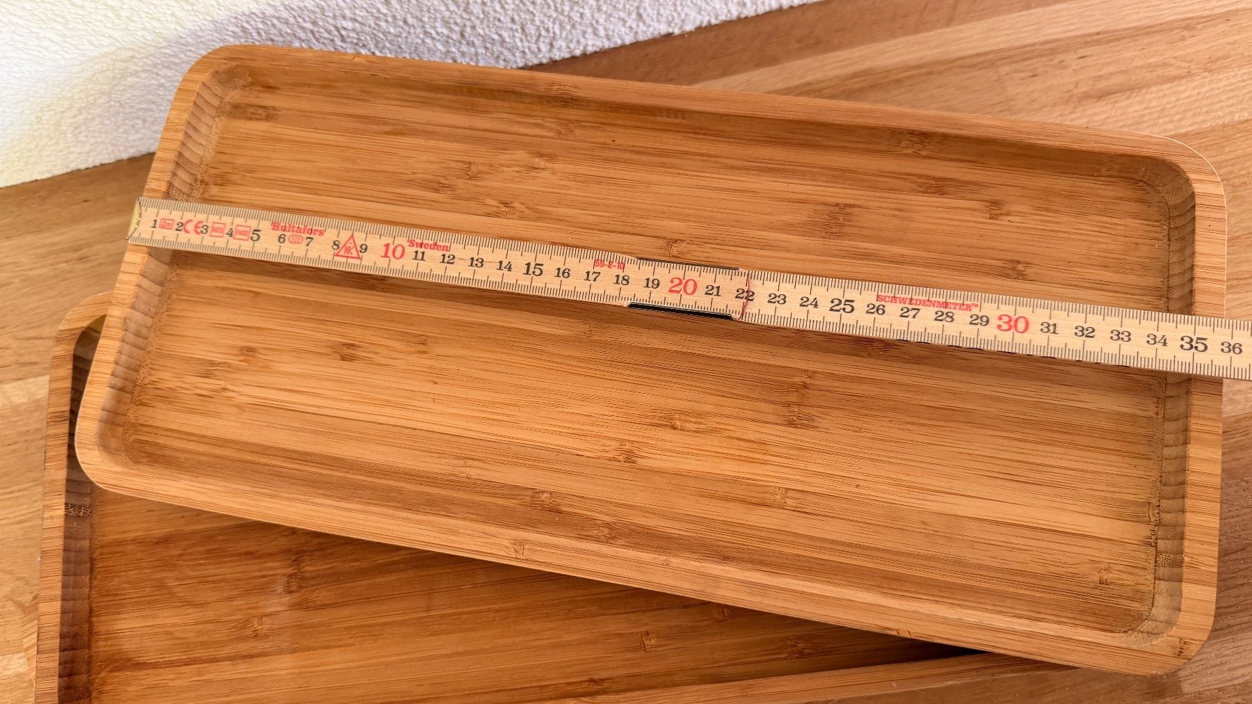 Servierplatten: BLOMUS - 4 Bambus Tablett Schalen Platte – Gebraucht aus Winterthur von Secondhand-Family 2