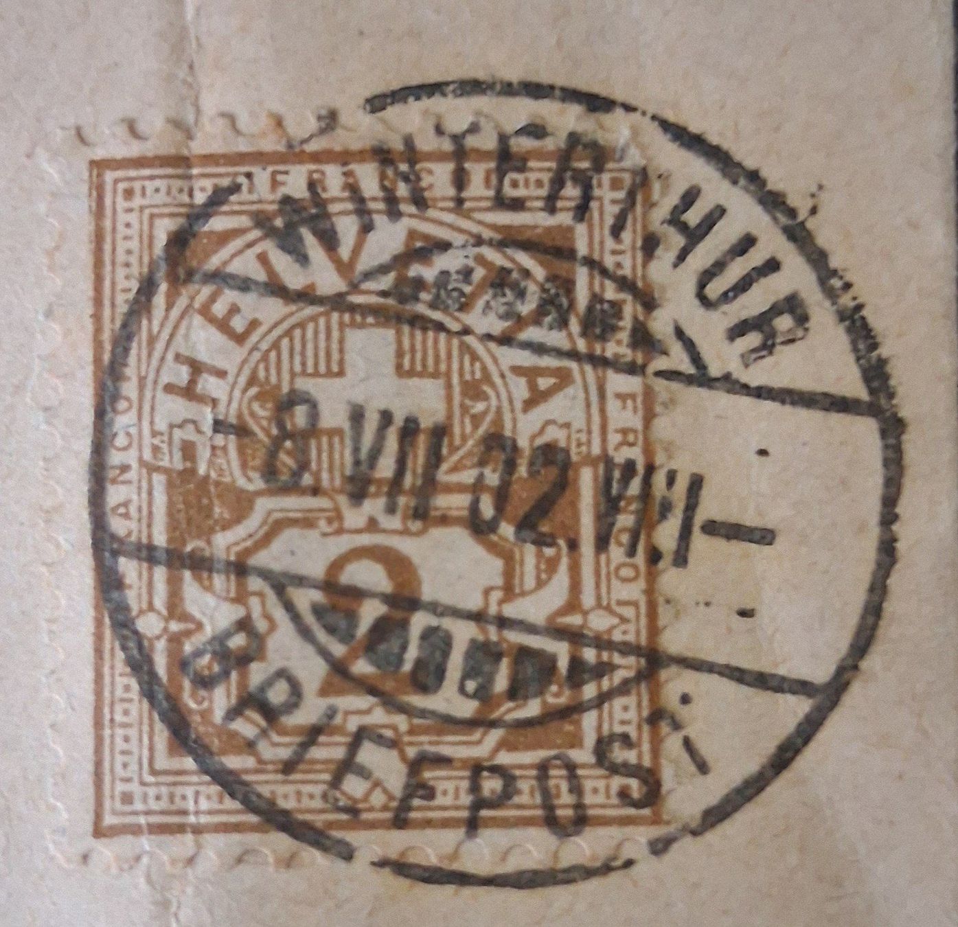 Tutti i francobolli: Briefumschlag Winterthur-Winterthur, 1902 – Usato da Stalden (Sarnen) venduto da Salina_23 1