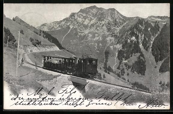 Ansichtskarten: AK Chemin de Fer Territet-Naye, Bergbahn – Gebraucht aus Berlin von bartko-reher