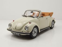 VW Käfer 1303 Cabriolet 1972-1978 Hellelfenbein / braun 1:18