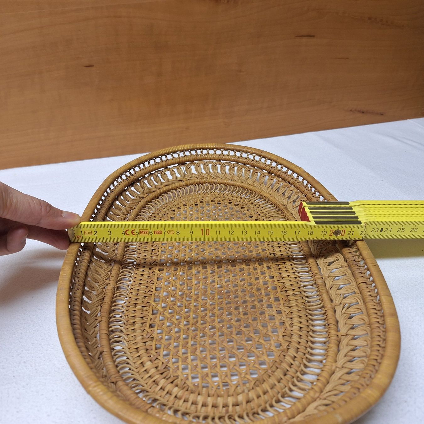 Altro per la casa: Versand möglich. Feine, hübsche Flechtarbeit, ovaler Korb – Usato da Winterthur venduto da Goldpipau 7