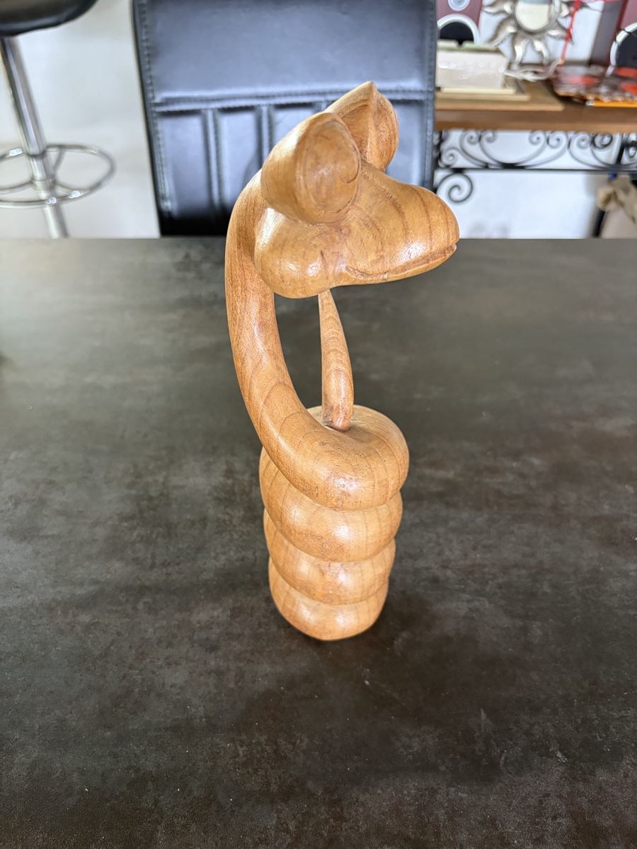 Figuren: Statuette Serpent en Bois Sculpté – Gebraucht aus Vallamand von Bricbracbroc82