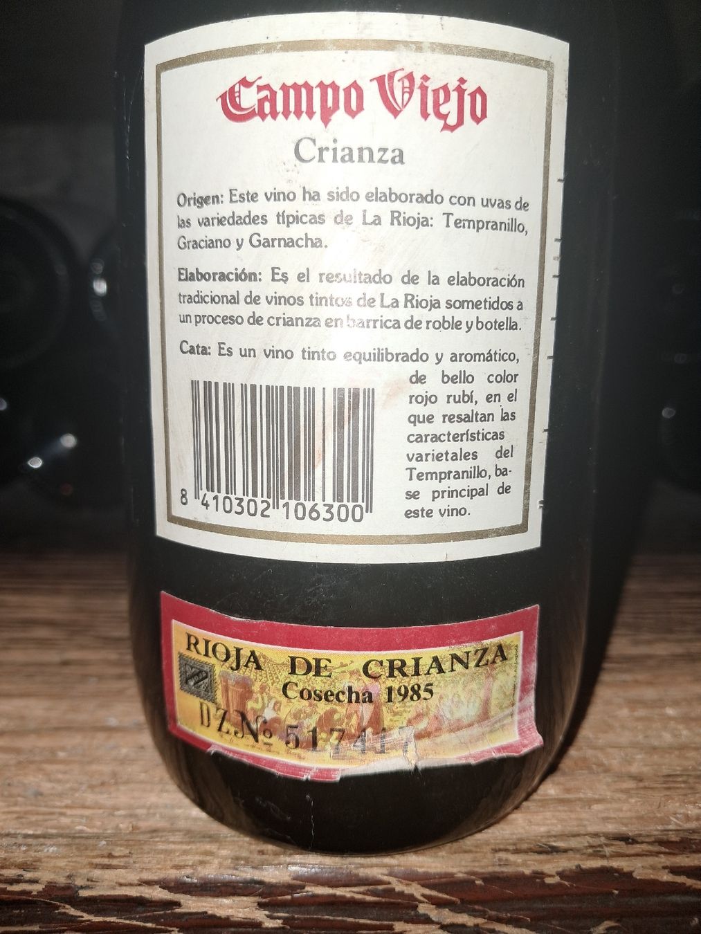 Vino: Bodegas Campo Viejo Crianza rioja 1985 – Nuovo e nell'imballaggio originale da Le locle venduto da juliensaran 3