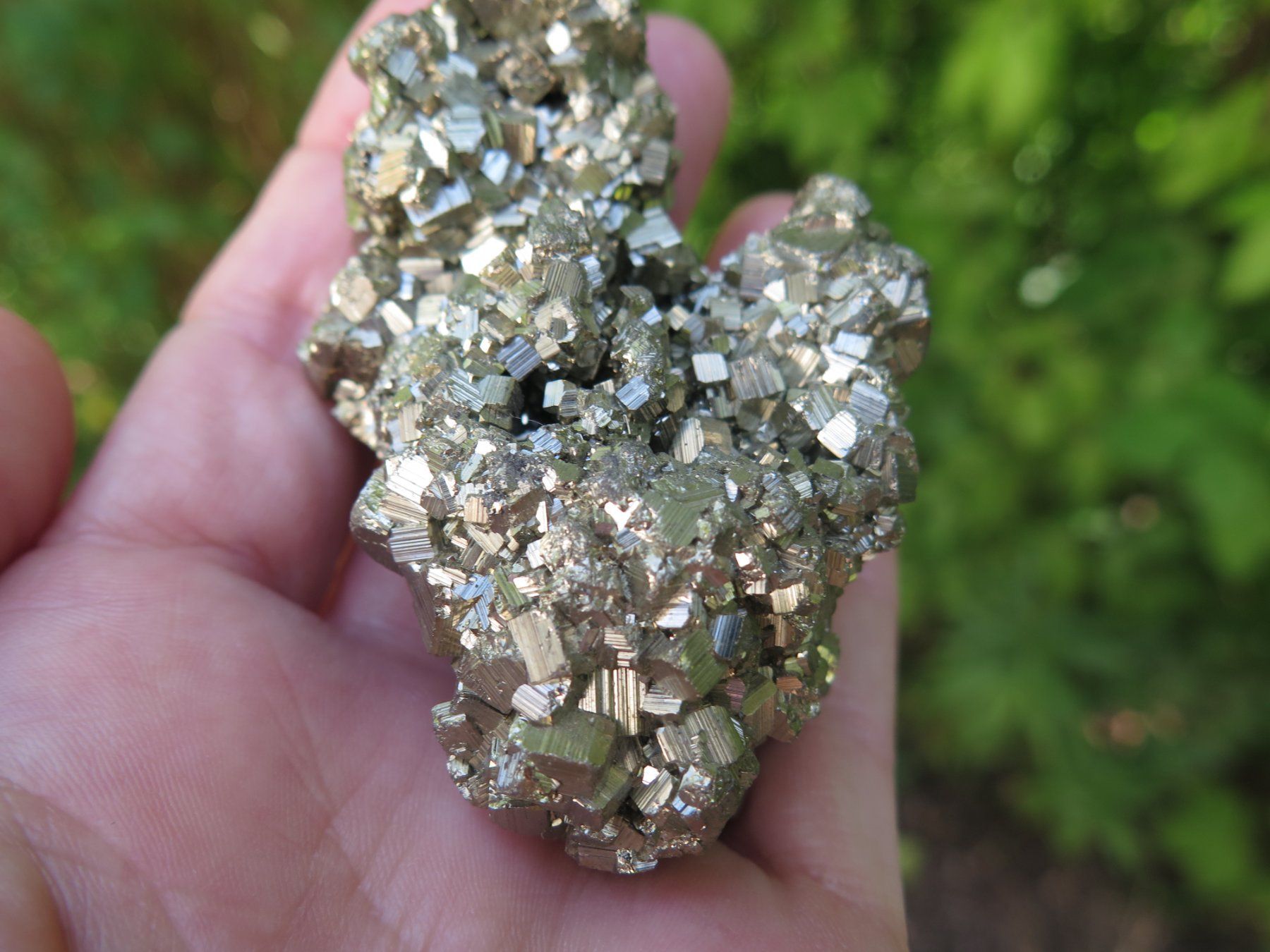 Mineralien & Heilsteine: Pyrit sehr glänzend von Peru – Gebraucht aus Schaffhausen von Yamakana51L8736OQ8 2