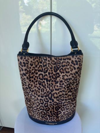 BURBERRY PRORSUM Tasche Ponyfell wildcat print