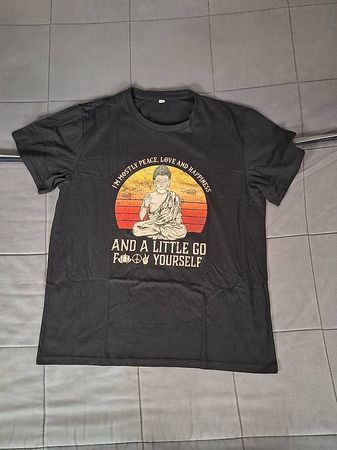 Black Graphic T-Shirt XL