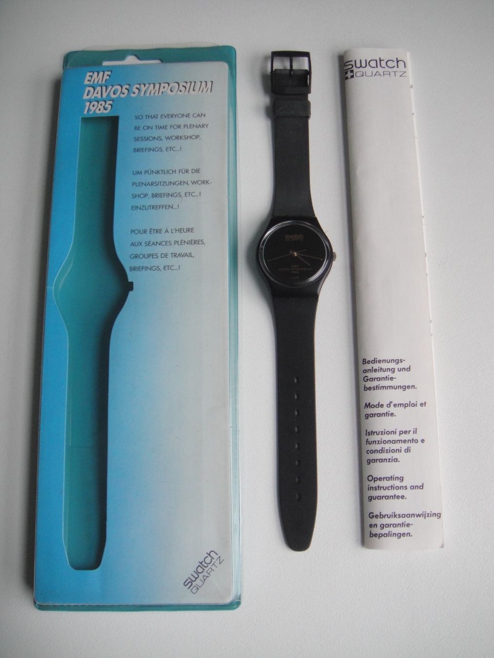 Swatch Orologi: Swatch / Davos Symposium / 1985 / Ungetragen – Nuovo e nell'imballaggio originale da Biberist venduto da keine-ursache 1