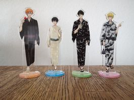 Sasaki, Miyano, Kagiura und Hirano Acrylic Stands Yukata ver