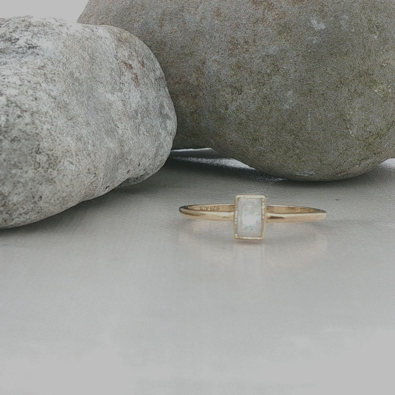 Olga Ribler Bagues: Ring 925 Sterling Silber mit Mondstein Grösse 54 – Neuf (Voir description) à Luzern par Schmuckoutlet 6