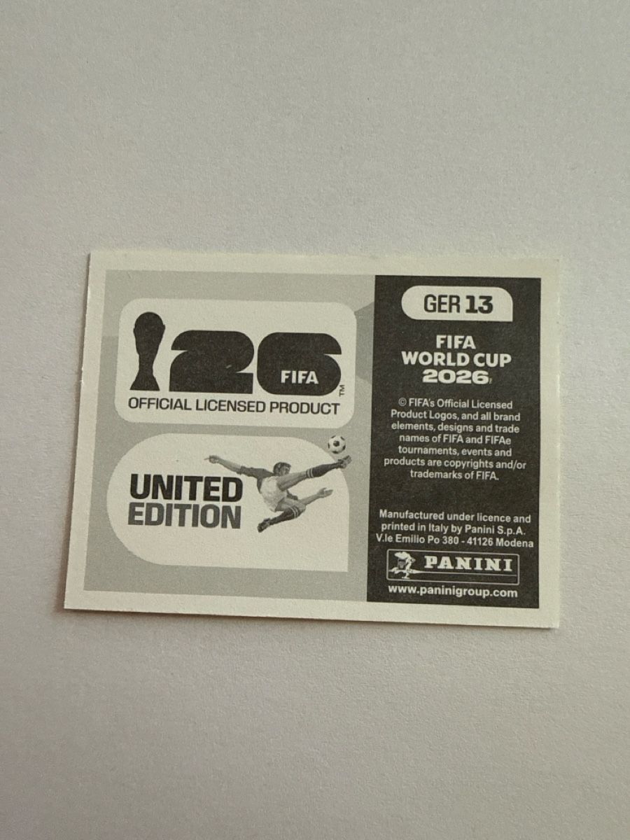 Panini Sammelbilder & Trading cards: GER13 Panini FIFA World Cup 2026 – Neu (gemäss Beschreibung) aus Muotathal von sin_pdj6 1