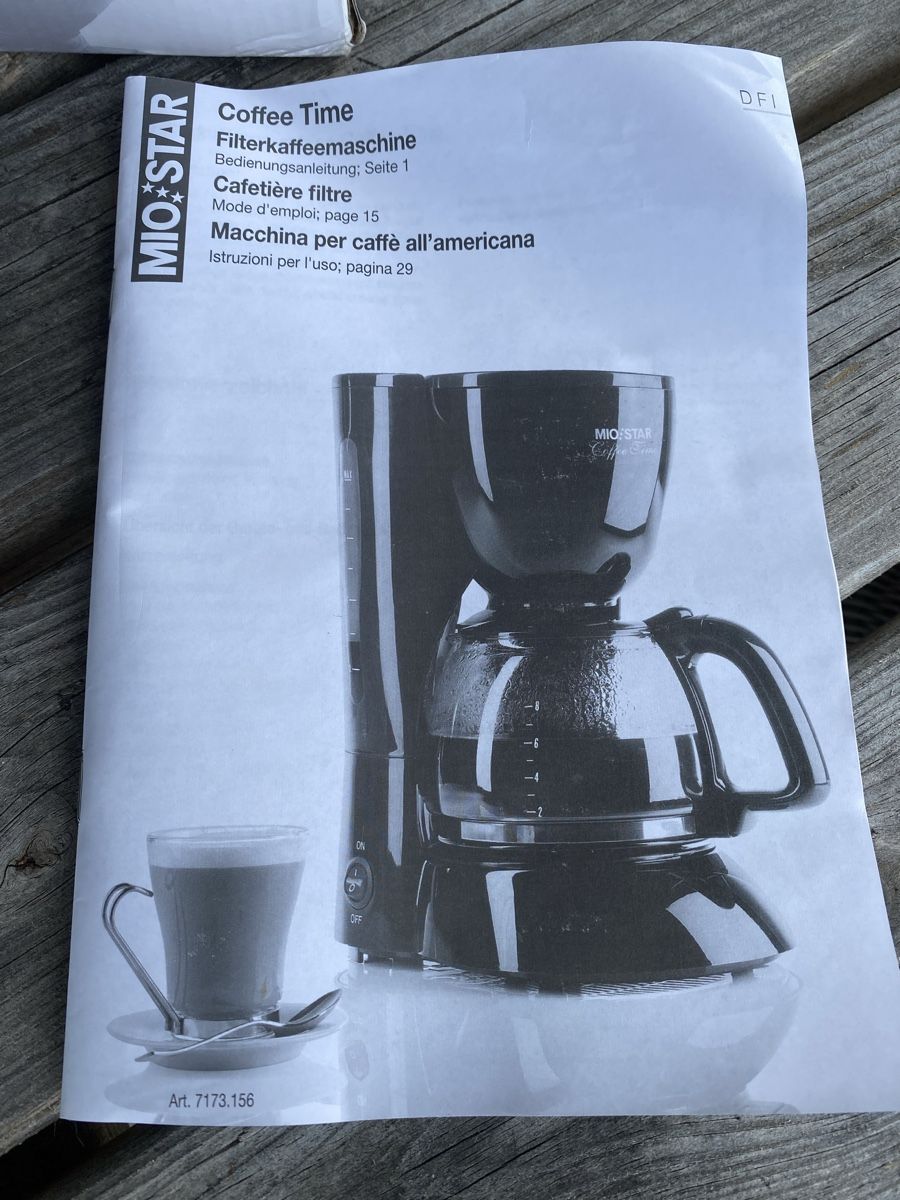 Mio Star Macchine per caffè & Macchine per espresso: MIOSTAR Filterkaffeemaschine Coffee Time ***NEU*** – Nuovo e nell'imballaggio originale da Merligen venduto da shalimar64 5