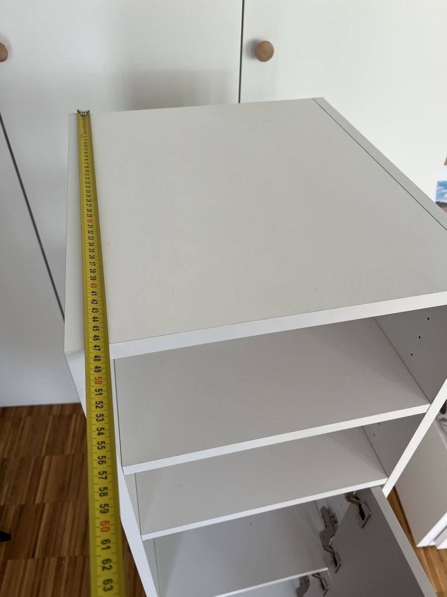 Scaffali: White narrow shelf unit with door 40cm wide – Usato da Birsfelden venduto da mic_v95n 3