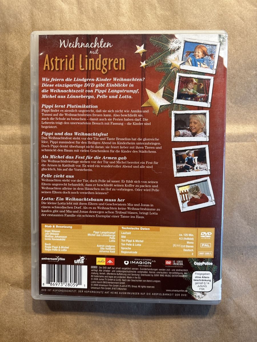 Tutti i DVDs: Weihnachten mit Astrid Lindgren (2404) – Usato da Ruswil venduto da Slivio_ 1