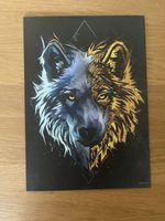Displate Loup Géométrique Matte — Taille M