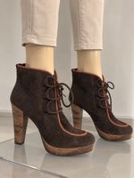 Wild Leder Stiefeletten Gr 40, 40,5