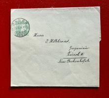 GANZSACHE STREIFBAND TELLKNABE BADEN HILTEBRAND ZÜRICH 1909